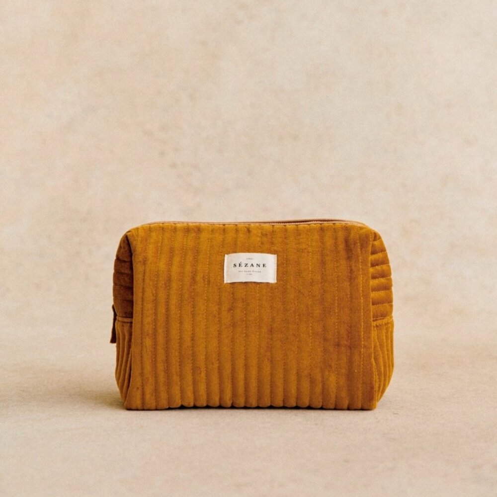Sezane Toiletry Bag in Saffron *BNWT*